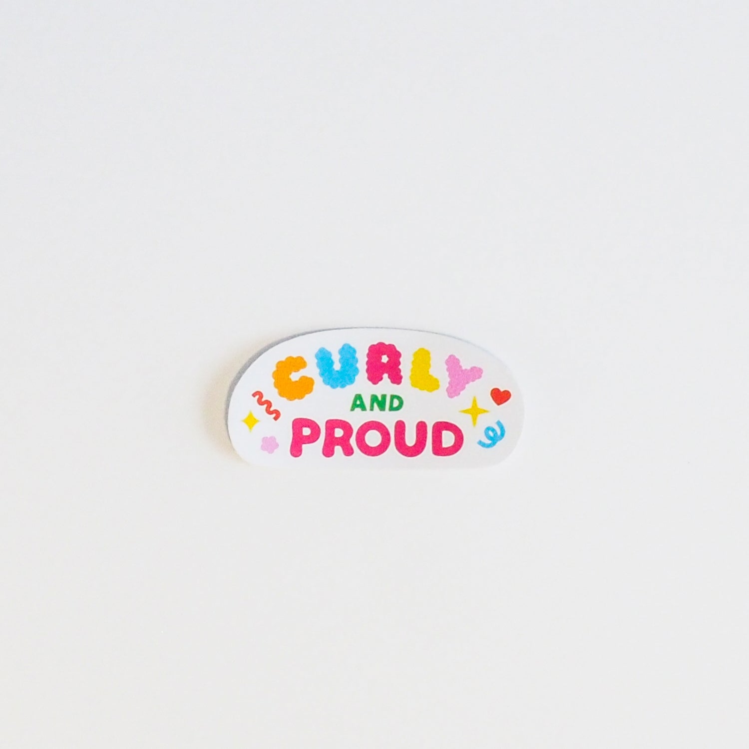 The Curlytops Curly & Proud Vinyl Sticker