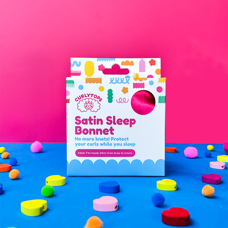 Satin Sleeping Bonnet for night time curl protection – Curlytops