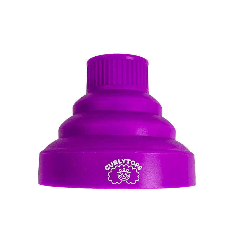 Purple universal silicone hair diffuser for curly hair