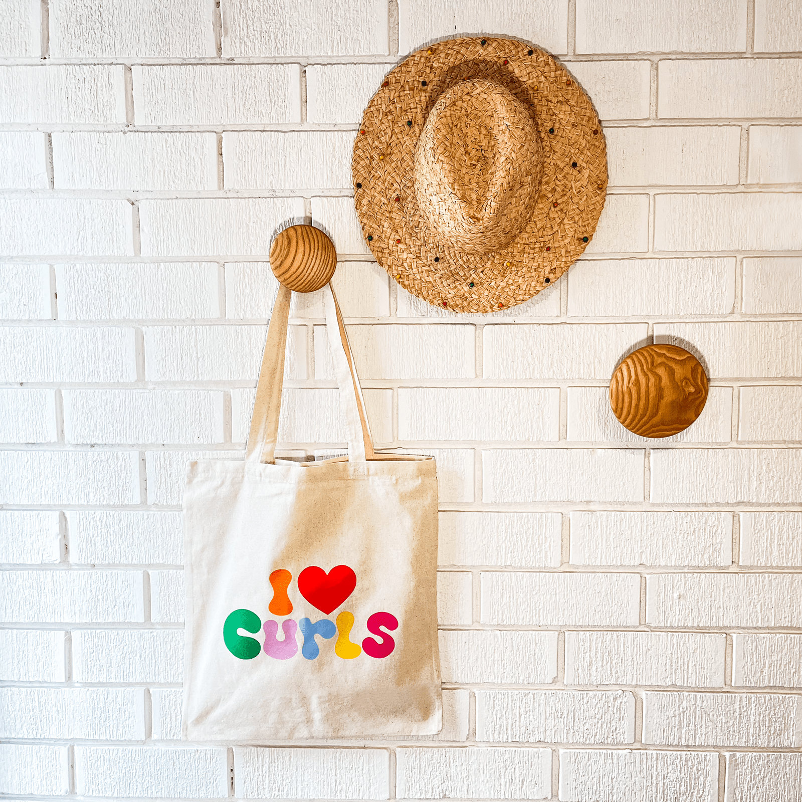Curlytops I HEART Curls tote for people who love their curls