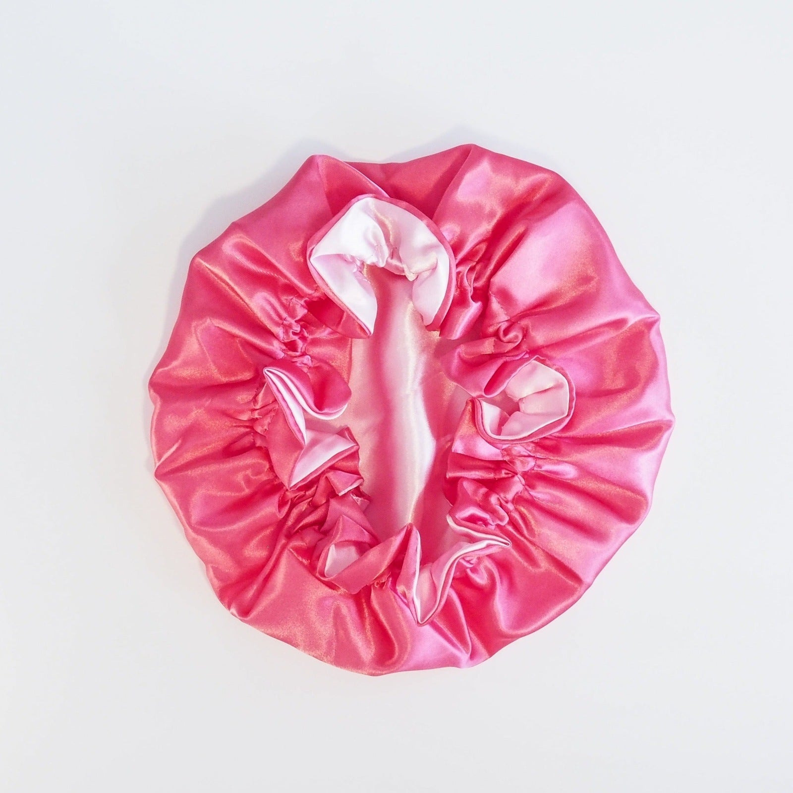 Curlytops Pink Satin Curl Protection Sleeping Bonnet