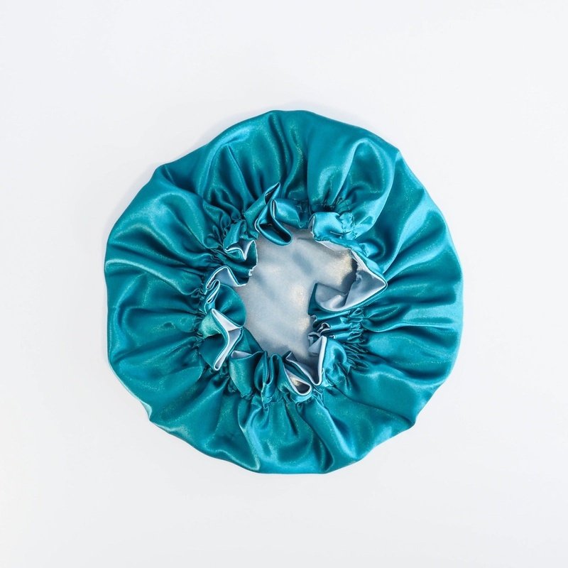 Curlytops Green Satin Curl Protection Sleeping Bonnet