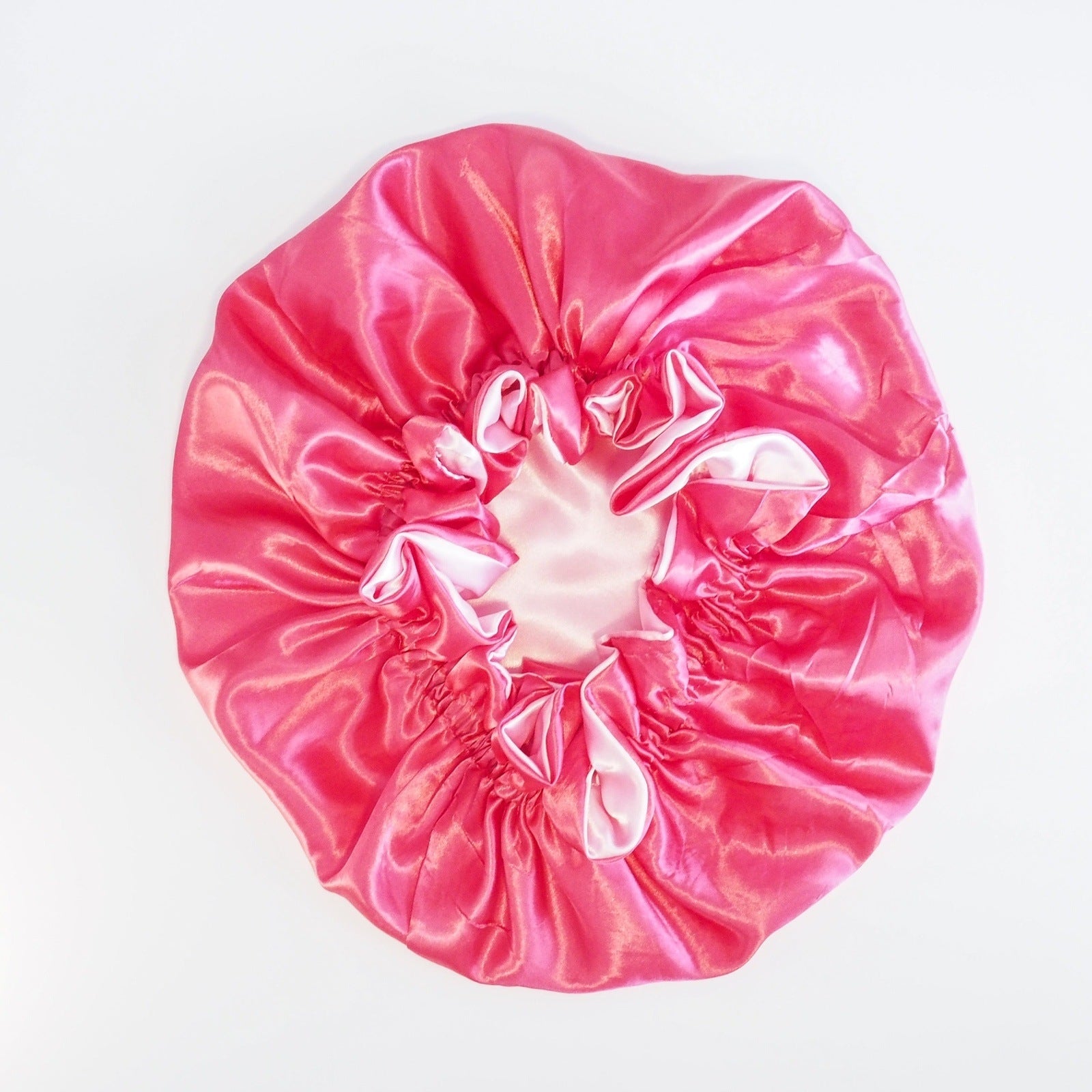 Curlytops Pink Satin Curl Protection Sleeping Bonnet
