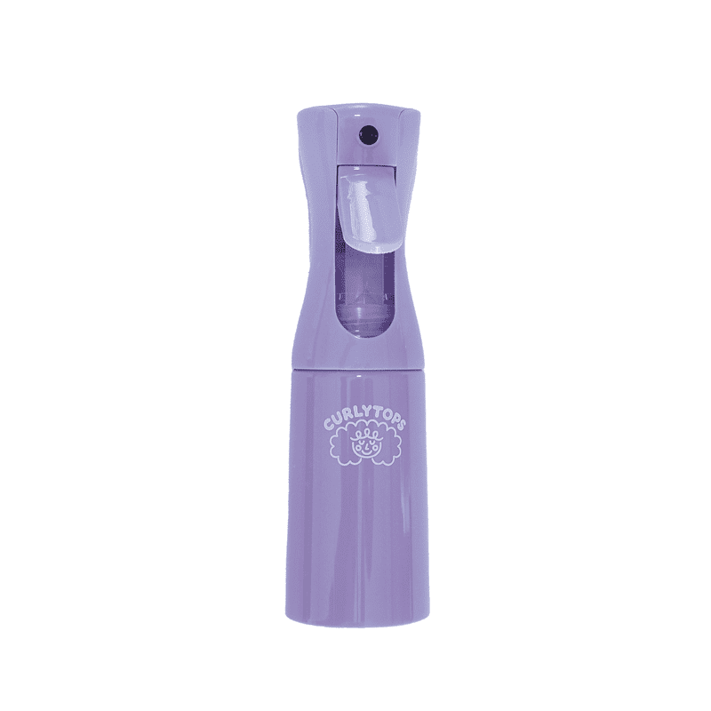 Continuous spray bottle for curly hair
