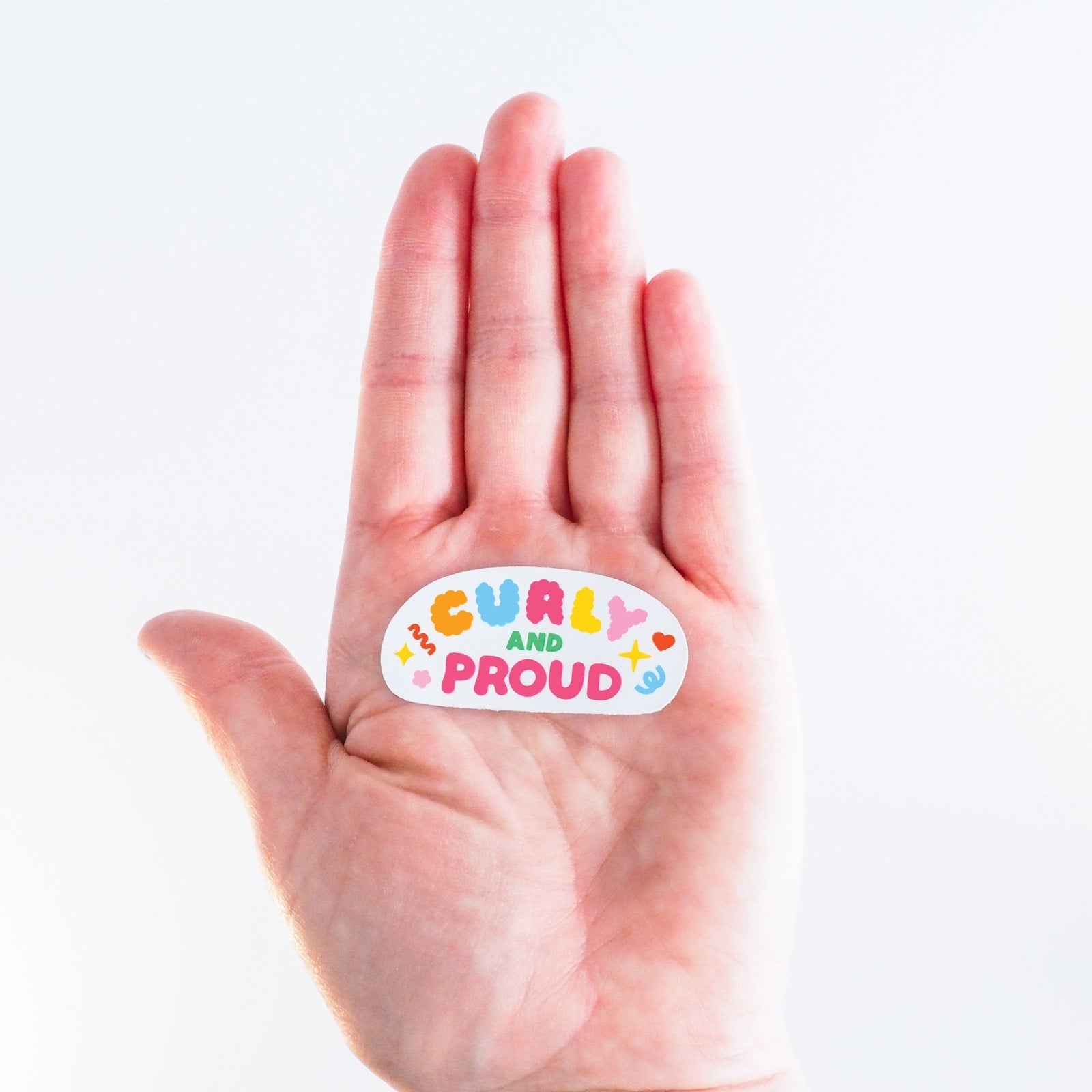 Curly and Proud! sticker – Curlytops